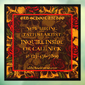 Tattoo ShopカスタマイズがTattoo Artistを採用 ウィンドウサイン (シート3)