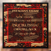 Tattoo ShopカスタマイズがTattoo Artistを採用 ウィンドウサイン (シート2)