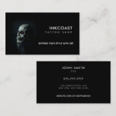 Tattoo Shopスローガンズビジネスカード 名刺 (正面/裏面)