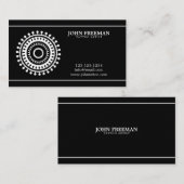 Tattoo Shop黒いユニークTattooグランジ Artist 名刺 (正面/裏面)