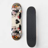 Tattoo Skull Eight Ball Old School Skateboard スケートボード (正面)