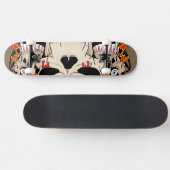 Tattoo Skull Eight Ball Old School Skateboard スケートボード (横)