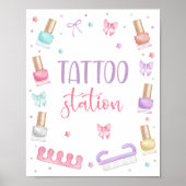 Tattoo Station Mani-Pedi Party Manicure Pedicure ポスター (正面)
