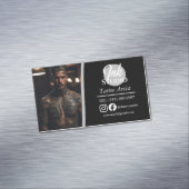 Tattoo Studio Black Photo ビジネスカード | マグネット名刺 (インサイチュ)