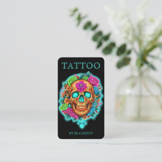 Tattoo Studio Branding Professional Tattooists 名刺 (スタンド正面)
