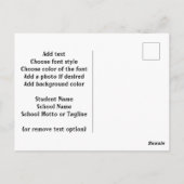 Tattoo Style Class of 2026 Graduation ポストカード (裏面)