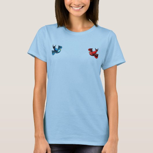 Tattoo Swallows Shirt Tシャツ (正面)