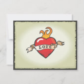 Tattoo Wedding RSVPカード (裏面)