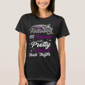 Tattooed And Asexual With Pretty Eyes And Thick Th Tシャツ (正面)