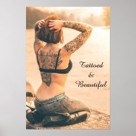 Tattooed and Beautiful Poster ポスター