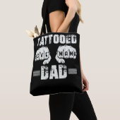 Tattooed Dad Love Mama トートバッグ (クローズアップ)