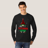 Tattooed Gnome Buffalo Plaid Matching Christmas Gr Tシャツ (正面フル)