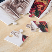 Tattooed Nurse Pin-up ジグソーパズル (側面)