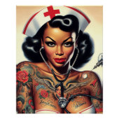 Tattooed Nurse Pin-up ポスター (正面)