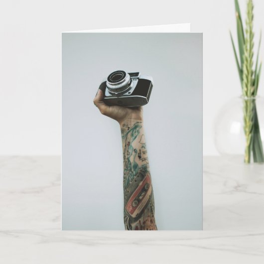 Tattooed Photographer Image is Everything誕生日 カード (正面)