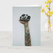 Tattooed Photographer Image is Everything誕生日 カード (黄色い花)