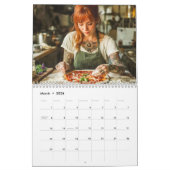 Tattooed Pizza – 2026 Calendar カレンダー (3月 2026)