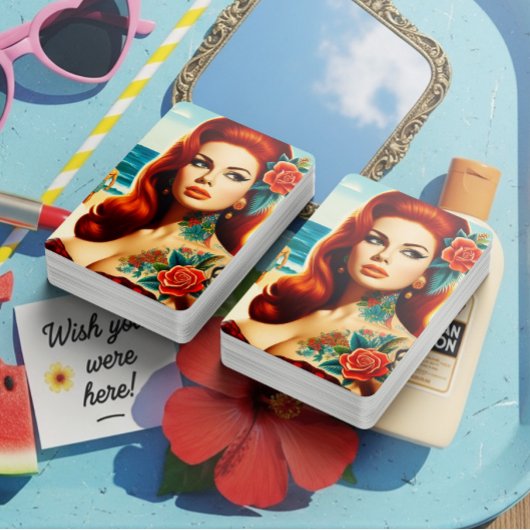 Tattooed Redhead Pin-up トランプ