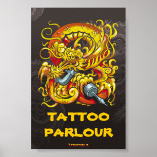 Tattooerのドラゴン ポスター