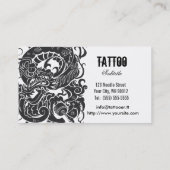 Tattooerのドラゴン 名刺 (裏面)