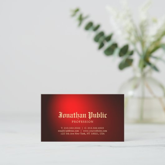 Tattooistの入れ墨の芸術の芸術家の創造的で黒い赤 名刺 (スタンド正面)