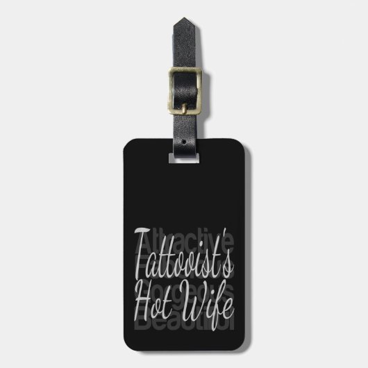 Tattooistsの熱い妻 ラゲッジタグ (正面縦)