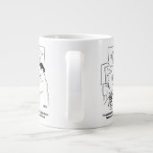 Tattoosの削除at美しいサロン。おもしろい ジャンボコーヒーマグカップ (裏面)