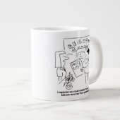 Tattoosの削除at美しいサロン。おもしろい ジャンボコーヒーマグカップ (正面右)