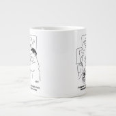 Tattoosの削除at美しいサロン。おもしろい ジャンボコーヒーマグカップ (正面)