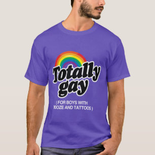 TATTOOSを持つ男の子のための完全なゲイ – 白 – .png Tシャツ