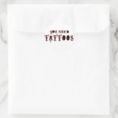Tattoosシールが必要 ラウンドシール (バッグ)
