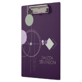 Tattoosラインワーク | ボヘミアンパープルグリーンブランディング クリップボード (左)