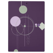 Tattoosラインワーク | ボヘミアンパープルグリーンブランディング クリップボード (裏面)