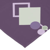 Tattoosラインワーク | ボヘミアンパープルグリーン抽象芸術 ショートテーブルランナー (コーナー)