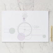 Tattoosラインワーク | ボヘミアンパープルグリーン抽象芸術 ペーパーパッド (インサイチュ)