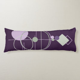 Tattoosラインワーク | ボヘミアンパープルグリーン抽象芸術 ボディピロー