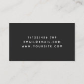 Tattoos By Your Name エレガント Mystic Snake Black 名刺 (裏面)