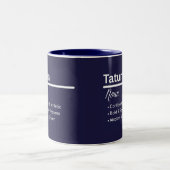 Tatum 名前入り コーヒーマグ ツートーンマグカップ (中央)
