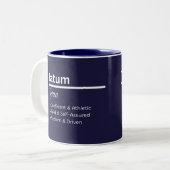 Tatum Personalized Name Coffee Mug ツートーンマグカップ (正面左)