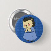 Tatyana Larinaのハリネズミボタン 缶バッジ (正面&裏面)