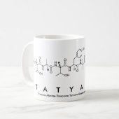 Tatyannaペプチド名mug コーヒーマグカップ (正面左)