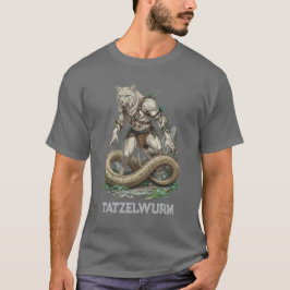 Tatzelwurm Alpine Dragon Art - Mythic Cat Serpent Tシャツ