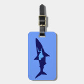 Taucher Hai diver shark ラゲッジタグ (正面縦)