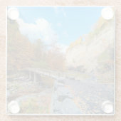 Taughannockは公園州立下ります ガラスコースター (裏面)