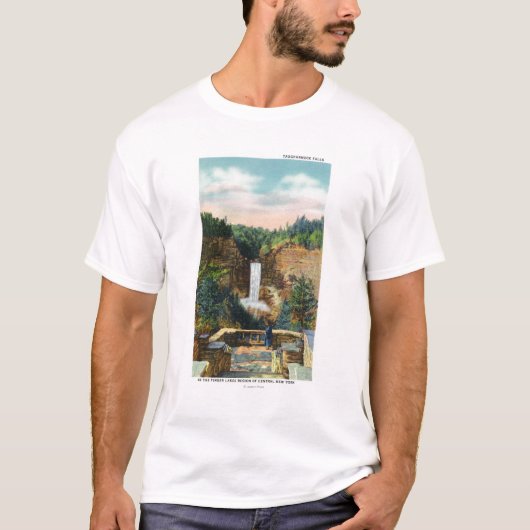 Taughannock 2の眺めは#下ります tシャツ (正面)