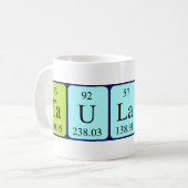 Taulant周期テーブル名mag コーヒーマグカップ (正面左)