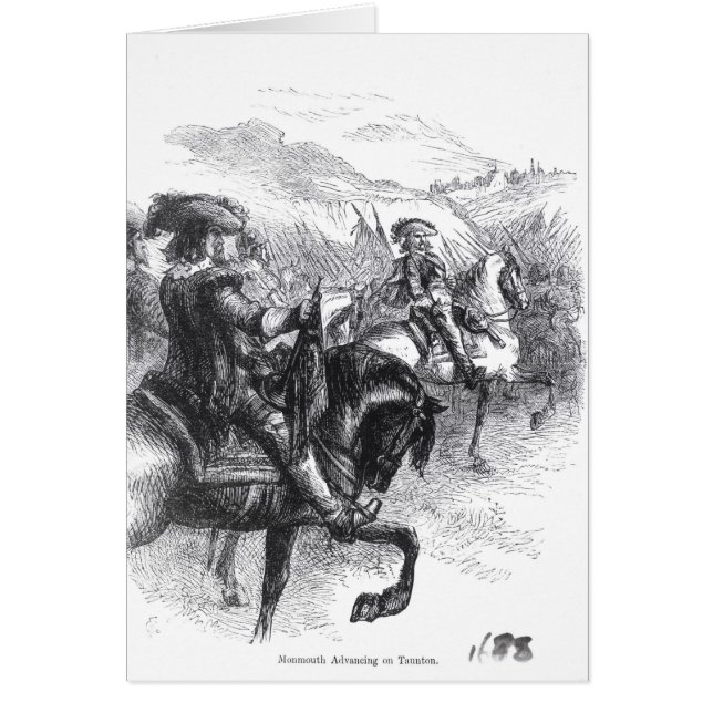 Tauntonで進んでいるMonmouthの公爵 (正面)