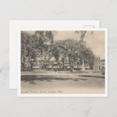 Taunton MA, The Green, 1915 ポストカード (正面/裏面)