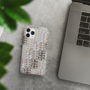 Taupeおよび赤面マトリクスデザイン Case-Mate iPhone 14ケース