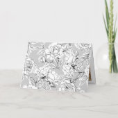 Taupeグリーンレトロはっきりしたタイポグラフィ写真結婚の サンキューカード (裏面)